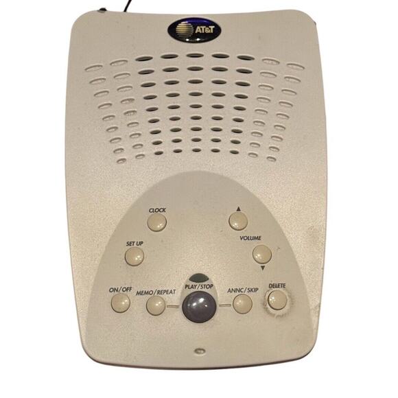 AT&T Digital Answering Machine System Model 1718 Time & Day Stamp Untested Parts - Picture 6 of 6